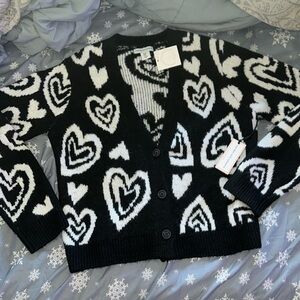 Cupcakes & Cashmere Valentine's Heart Cardigan